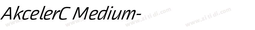 AkcelerC Medium字体转换